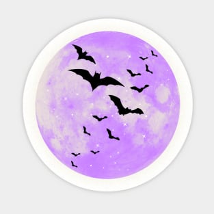 Violet Full Moon Sticker